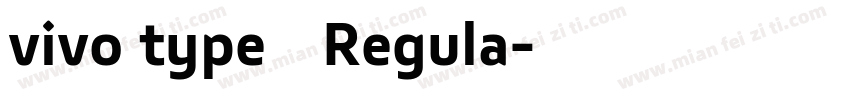 vivo type 简 Regula字体转换